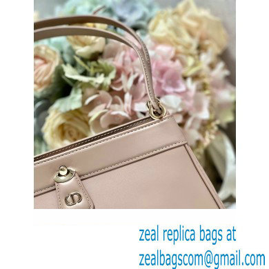 dior medium key bag in pink Box Calfskin 2023