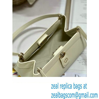dior small key bag in Dusty Ivory Box Calfskin 2023