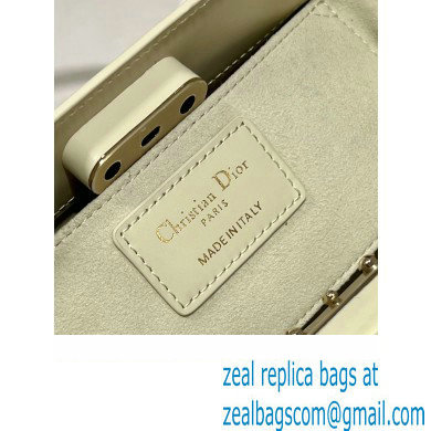 dior small key bag in Dusty Ivory Box Calfskin 2023