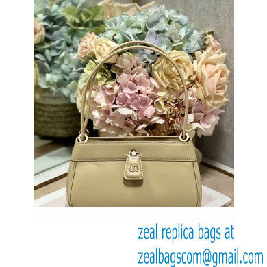 dior small key bag in beige Box Calfskin 2023