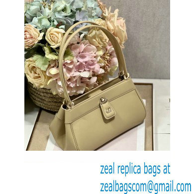 dior small key bag in beige Box Calfskin 2023