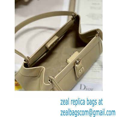 dior small key bag in beige Box Calfskin 2023