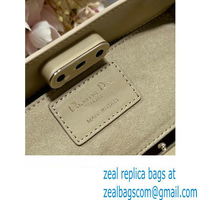 dior small key bag in beige Box Calfskin 2023
