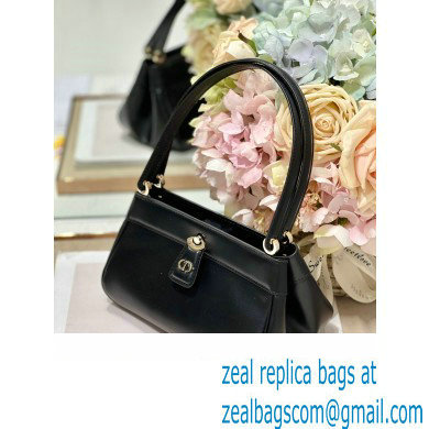 dior small key bag in black Box Calfskin 2023