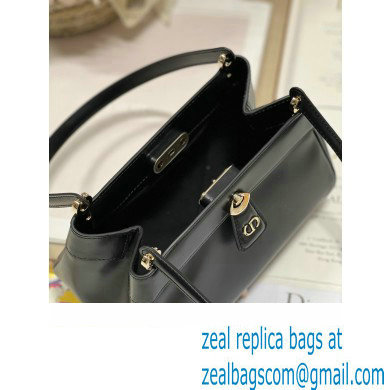 dior small key bag in black Box Calfskin 2023