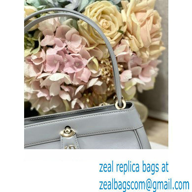 dior small key bag in gray Box Calfskin 2023