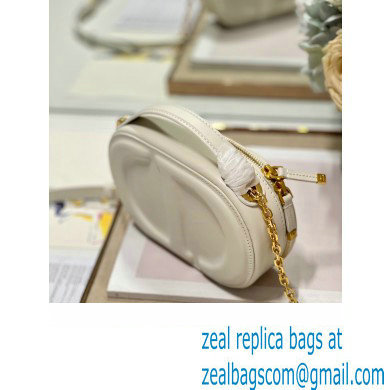 dior white calfskin CD Signature Oval Camera Bag 2023