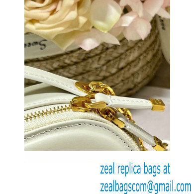 dior white calfskin CD Signature Oval Camera Bag 2023