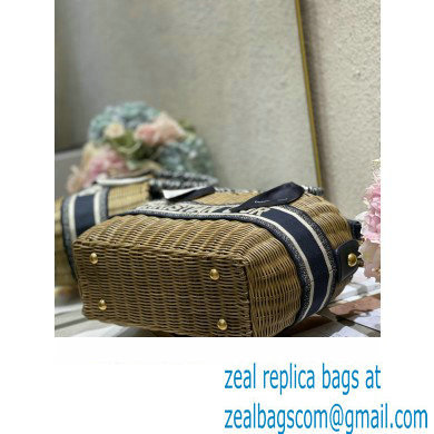 dior wicker basket bag blue 2023