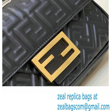 fendi medium Baguette Chain Midi bag in nappa leather black 2023 - Click Image to Close