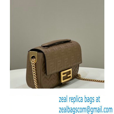 fendi medium Baguette Chain Midi bag in nappa leather coffee 2023 - Click Image to Close