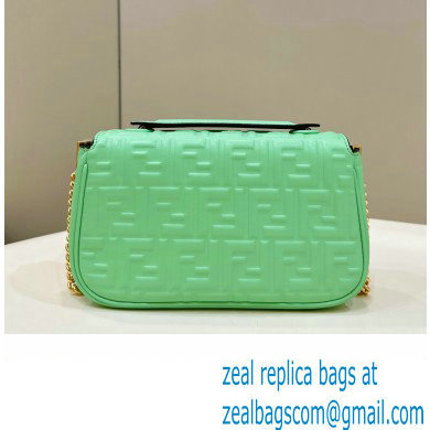 fendi medium Baguette Chain Midi bag in nappa leather green 2023 - Click Image to Close
