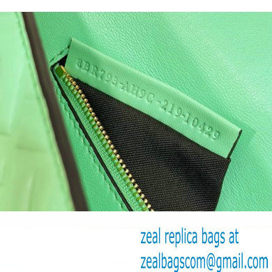 fendi medium Baguette Chain Midi bag in nappa leather green 2023