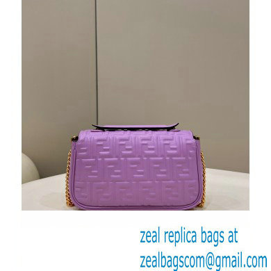 fendi medium Baguette Chain Midi bag in nappa leather lavender 2023