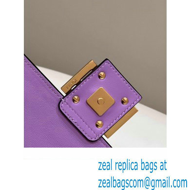 fendi medium Baguette Chain Midi bag in nappa leather lavender 2023