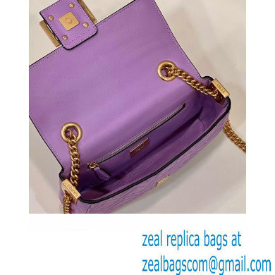 fendi medium Baguette Chain Midi bag in nappa leather lavender 2023