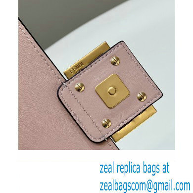 fendi medium Baguette Chain Midi bag in nappa leather pale pink 2023