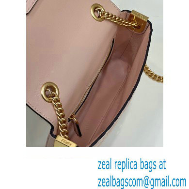 fendi medium Baguette Chain Midi bag in nappa leather pale pink 2023 - Click Image to Close