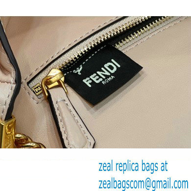 fendi medium Baguette Chain Midi bag in nappa leather pale pink 2023