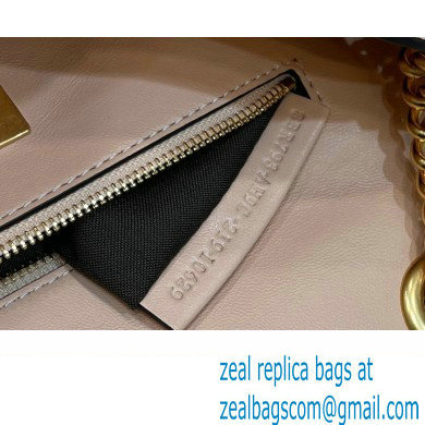 fendi medium Baguette Chain Midi bag in nappa leather pale pink 2023 - Click Image to Close