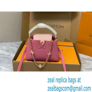 louis vuitton Capucines Mini bag M20845 rose 2023 - Click Image to Close