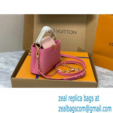 louis vuitton Capucines Mini bag M20845 rose 2023 - Click Image to Close