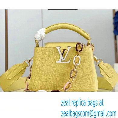 louis vuitton Capucines Mini bag M21798 yellow 2023