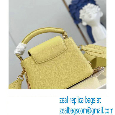 louis vuitton Capucines Mini bag M21798 yellow 2023