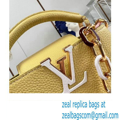 louis vuitton Capucines Mini bag M21798 yellow 2023