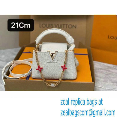 louis vuitton Capucines Mini bag M23718 white 2023