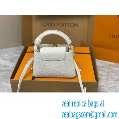 louis vuitton Capucines Mini bag M23718 white 2023 - Click Image to Close