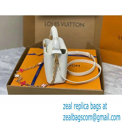 louis vuitton Capucines Mini bag M23718 white 2023 - Click Image to Close