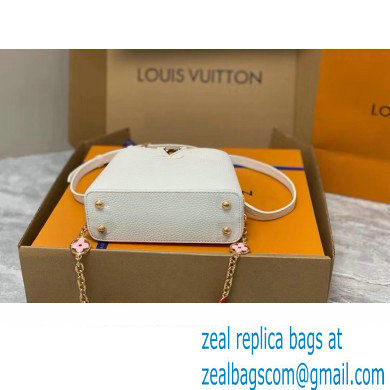 louis vuitton Capucines Mini bag M23718 white 2023