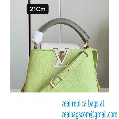 louis vuitton Capucines Mini handbag GREEN/WHITE M22916 2023