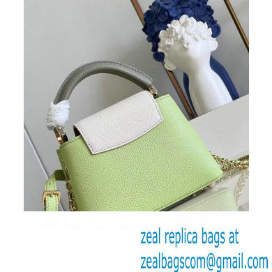 louis vuitton Capucines Mini handbag GREEN/WHITE M22916 2023