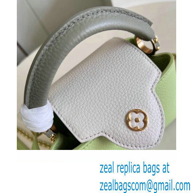 louis vuitton Capucines Mini handbag GREEN/WHITE M22916 2023 - Click Image to Close