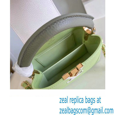 louis vuitton Capucines Mini handbag GREEN/WHITE M22916 2023 - Click Image to Close