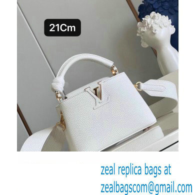 louis vuitton Capucines Mini handbag WHITE M23456 2023