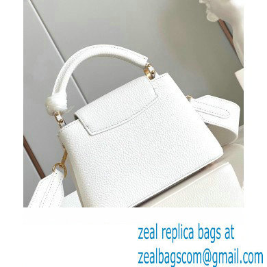 louis vuitton Capucines Mini handbag WHITE M23456 2023 - Click Image to Close
