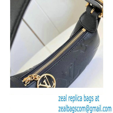 louis vuitton Monogram Empreinte mini moon bag BLACK M82391 2023 - Click Image to Close