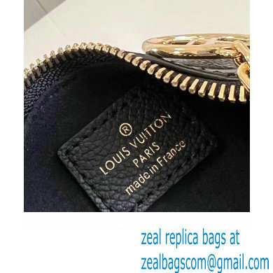 louis vuitton Monogram Empreinte mini moon bag BLACK M82391 2023