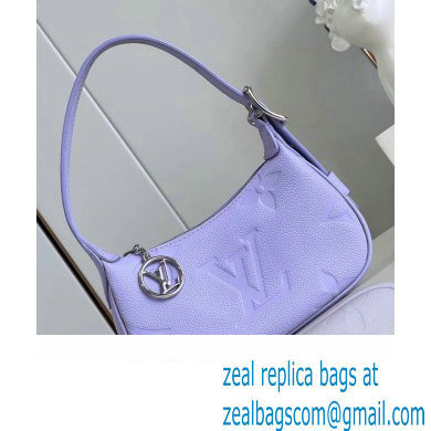 louis vuitton Monogram Empreinte mini moon bag Iris Purple M82426 2023 - Click Image to Close