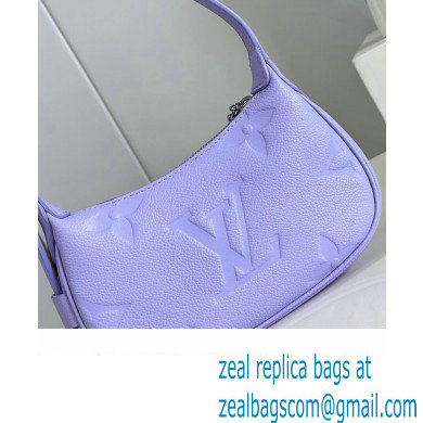 louis vuitton Monogram Empreinte mini moon bag Iris Purple M82426 2023