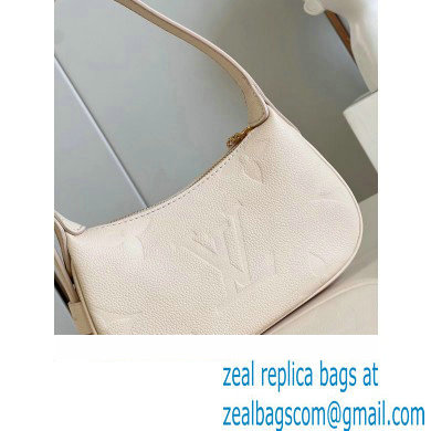 louis vuitton Monogram Empreinte mini moon bag M82519 CREAM 2023 - Click Image to Close