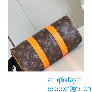 louis vuitton Monogram Macassar coated canvas Keepall 25 bag M46687 2023 - Click Image to Close