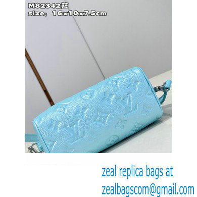 louis vuitton Nano Speedy bag M82342 BLUE 2023 - Click Image to Close