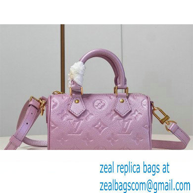 louis vuitton Nano Speedy bag M82342 PINK 2023