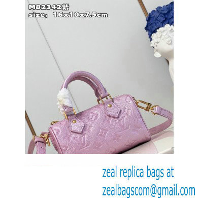 louis vuitton Nano Speedy bag M82342 PINK 2023