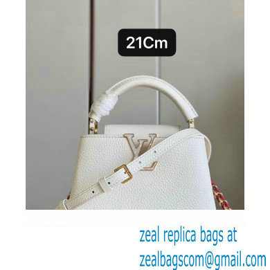 louis vuitton capushell Capucines Mini handbag white M22121 2023 - Click Image to Close