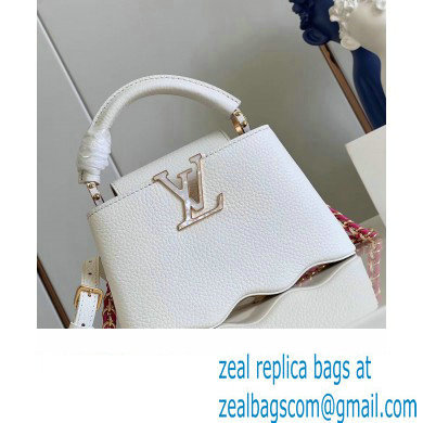 louis vuitton capushell Capucines Mini handbag white M22121 2023